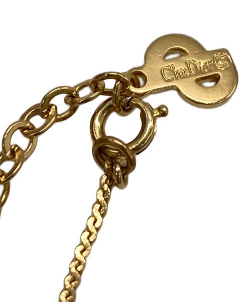 Christian Dior（クリスチャン ディオール）Christian Dior (クリスチャン ディオール) CDロゴネックレス ゴールドの古着・服飾アイテム