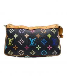 LOUIS VUITTON（ルイ ヴィトン）の古着「ハンドポーチ/ポシェット・アクセソワール/モノグラム・マルチカラー」｜ノワール