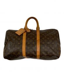 LOUIS VUITTON（ルイ ヴィトン）の古着「キーポル45/トラベルバッグ」｜ブラウン