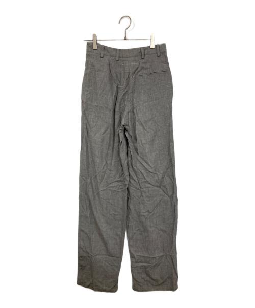 MM6 Maison Margiela（エムエムシックスメゾンマルジェラ）MM6 Maison Margiela (エムエムシックスメゾンマルジェラ) タックパンツ グレー サイズ:36の古着・服飾アイテム