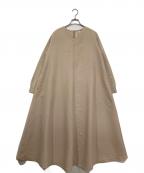 BEARDSLEYビアズリー）の古着「袖ニットワンピース」｜ベージュ