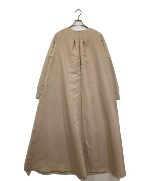 BEARDSLEY（ビアズリー）BEARDSLEY (ビアズリー) 袖ニットワンピース ベージュ サイズ:1の古着・服飾アイテム