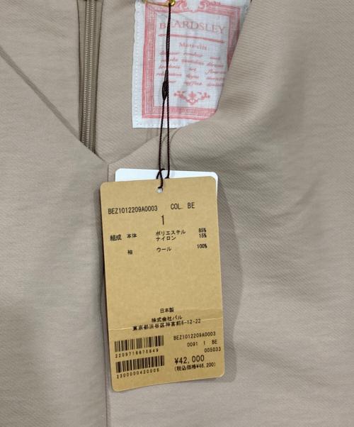BEARDSLEY（ビアズリー）BEARDSLEY (ビアズリー) 袖ニットワンピース ベージュ サイズ:1の古着・服飾アイテム