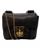 Chloeクロエ）の古着「エルシーチェーンショルダーバッグ」｜ブラック