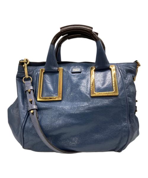 Chloe（クロエ）Chloe (クロエ) エテル2WAYバッグ ブルーの古着・服飾アイテム