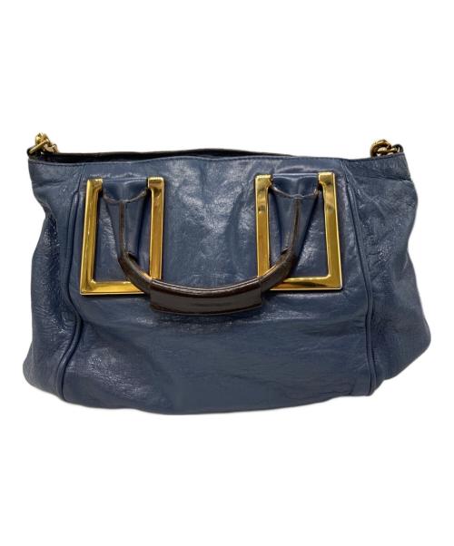 Chloe（クロエ）Chloe (クロエ) エテル2WAYバッグ ブルーの古着・服飾アイテム