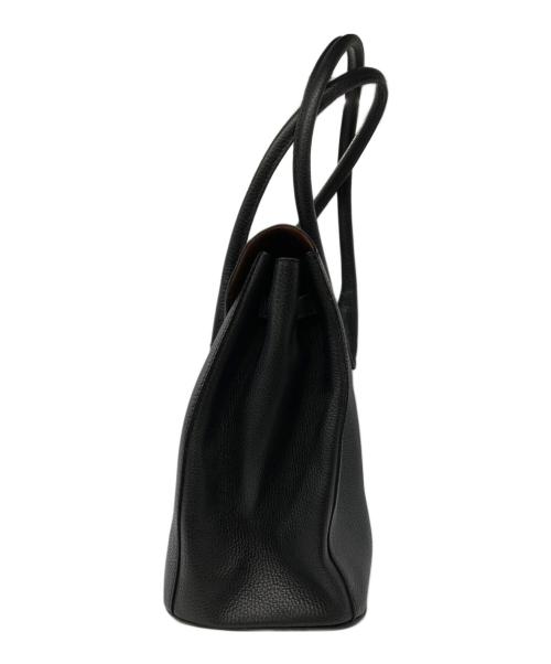 IACUCCI（イアクッチ）IACUCCI (イアクッチ) フラップレザートートバッグ ブラックの古着・服飾アイテム