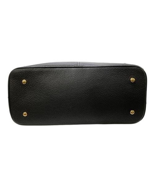 IACUCCI（イアクッチ）IACUCCI (イアクッチ) フラップレザートートバッグ ブラックの古着・服飾アイテム