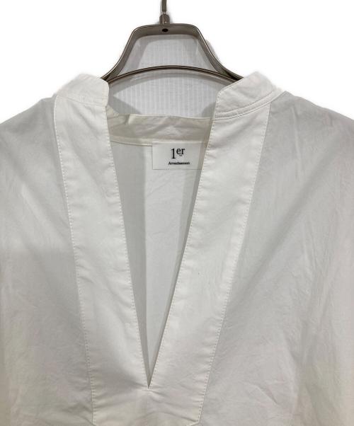 1er Arrondissement（プルミエ アロンディスモン）1er Arrondissement (プルミエ アロンディスモン) タイプライターカフタンロングシャツ ホワイト サイズ:36の古着・服飾アイテム