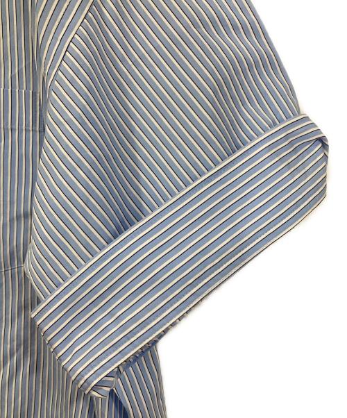 ticca（ティッカ）TICCA (ティッカ) スクエアビッグ半袖ワンピース ブルー サイズ:FREEの古着・服飾アイテム