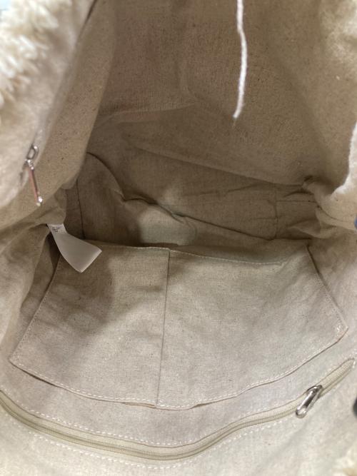 ear PAPILLONNER（イアパピヨネ）ear PAPILLONNER (イアパピヨネ) カットオフワンハンドルバッグ アイボリーの古着・服飾アイテム