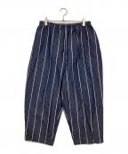 Porter Classicポータークラシック）の古着「フィッシャーマンズ リネンピース パンツ」｜ネイビー