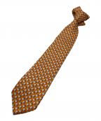 GUCCIグッチ）の古着「シェル柄シルクネクタイ」｜オレンジ