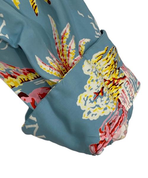 Sun Surf（サンサーフ）Sun Surf (サンサーフ) 長袖アロハシャツ スカイブルー サイズ:Lの古着・服飾アイテム