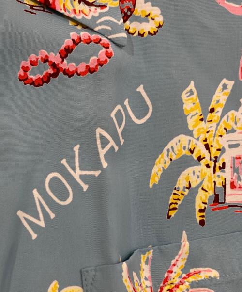 Sun Surf（サンサーフ）Sun Surf (サンサーフ) 長袖アロハシャツ スカイブルー サイズ:Lの古着・服飾アイテム