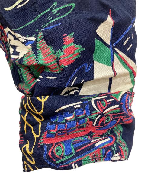 Sun Surf（サンサーフ）Sun Surf (サンサーフ) 長袖アロハシャツ ネイビー サイズ:Ⅿの古着・服飾アイテム