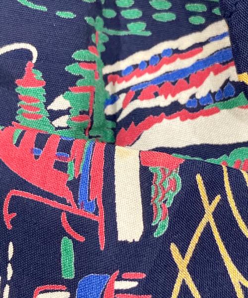 Sun Surf（サンサーフ）Sun Surf (サンサーフ) 長袖アロハシャツ ネイビー サイズ:Ⅿの古着・服飾アイテム