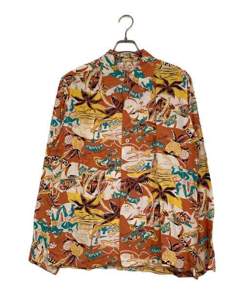 Sun Surf（サンサーフ）Sun Surf (サンサーフ) アロハシャツ オレンジ サイズ:Lの古着・服飾アイテム