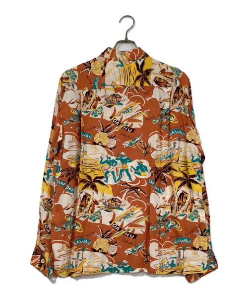 Sun Surf（サンサーフ）Sun Surf (サンサーフ) アロハシャツ オレンジ サイズ:Lの古着・服飾アイテム