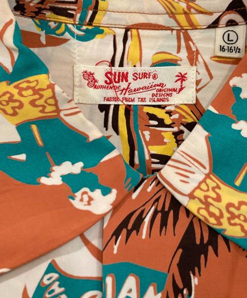 Sun Surf（サンサーフ）Sun Surf (サンサーフ) アロハシャツ オレンジ サイズ:Lの古着・服飾アイテム