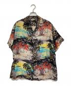 IOLANI SPORTSWEARイオラニ スポーツウェアー）の古着「50s 半袖アロハシャツ」｜ブラック