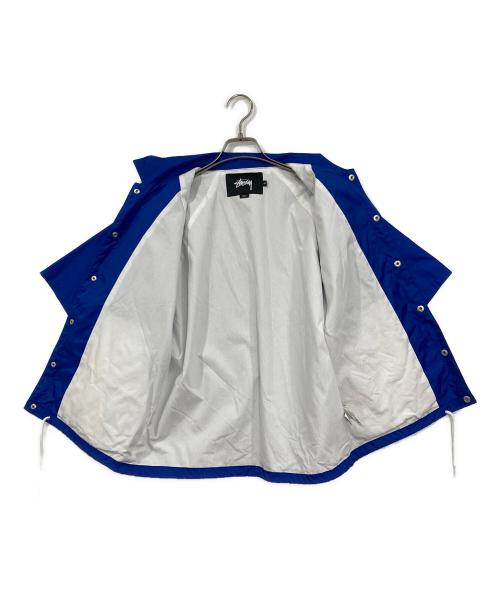 stussy（ステューシー）stussy (ステューシー) 半袖コーチジャケット ブルー サイズ:Ⅿの古着・服飾アイテム