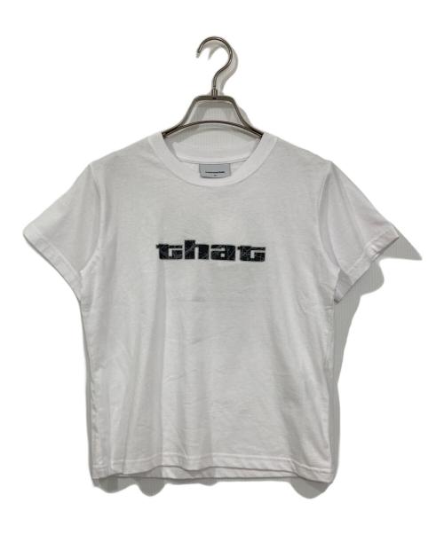 thisisneverthat（ディスイズネバーザット）thisisneverthat (ディスイズネバーザット) Big Initial W Tee ホワイト サイズ:Ⅿの古着・服飾アイテム