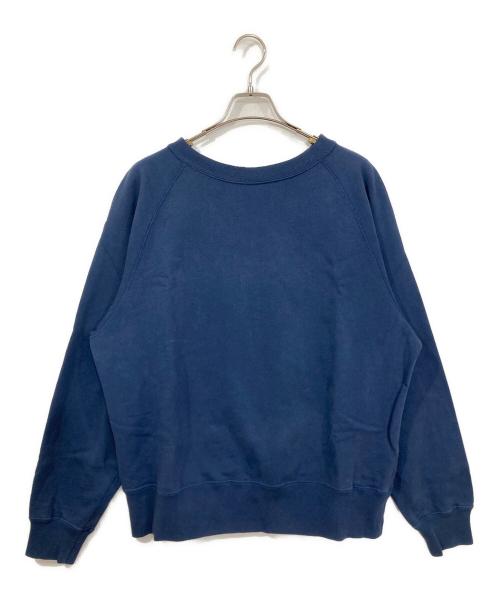BEAMS FUTURE ARCHIVE（ビームスフューチャーアーカイブ）BEAMS FUTURE ARCHIVE (ビームスフューチャーアーカイブ) DAMAGE SWEAT CREW ネイビー サイズ:Lの古着・服飾アイテム
