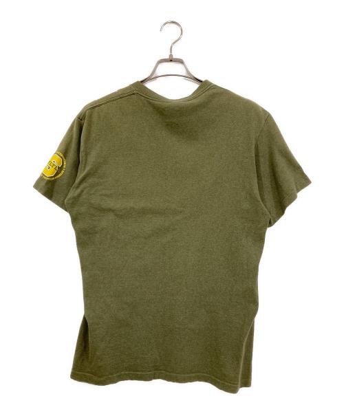 stussy（ステューシー）stussy (ステューシー) 00'sプリントTシャツ カーキ サイズ:Ⅿの古着・服飾アイテム