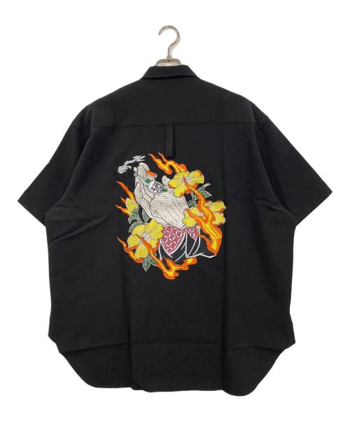 hangoverz clothez（ハングオーバーズ）hangoverz clothez (ハングオーバーズ) TWO FACE SHIRT ブラック サイズ:XLの古着・服飾アイテム