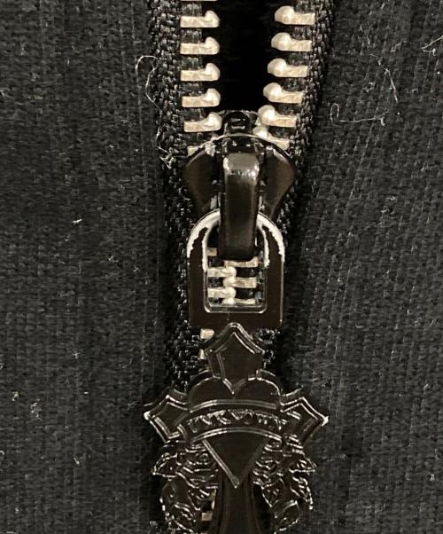 unknown（アンノウン）Unknown (アンノウン) ED HARDY (エド ハーディー) ラインストーンジップパーカー ブラック サイズ:Lの古着・服飾アイテム