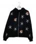 Unknown（アンノウン）の古着「ラインストーンジップパーカー」｜ブラック