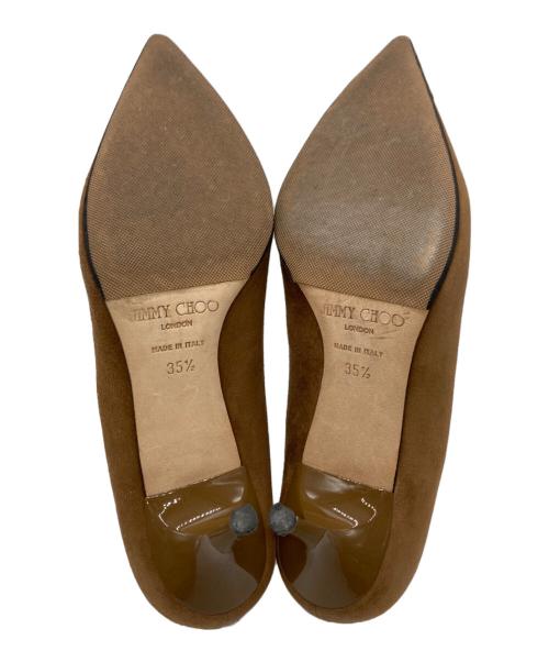 JIMMY CHOO（ジミーチュウ）JIMMY CHOO (ジミーチュウ) スウェードパンプス ブラウン サイズ:35 1/2の古着・服飾アイテム