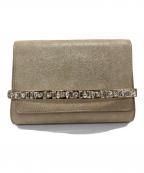 JIMMY CHOOジミーチュウ）の古着「クラッチバッグ」｜ベージュ