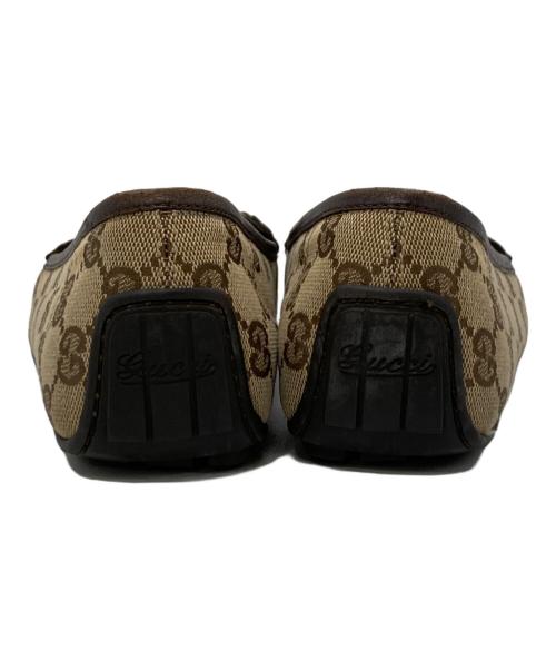 GUCCI（グッチ）GUCCI (グッチ) GGビットドライビングシューズ ベージュ サイズ:35 1/2の古着・服飾アイテム