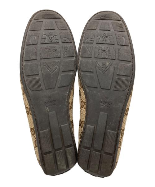 GUCCI（グッチ）GUCCI (グッチ) GGビットドライビングシューズ ベージュ サイズ:35 1/2の古着・服飾アイテム