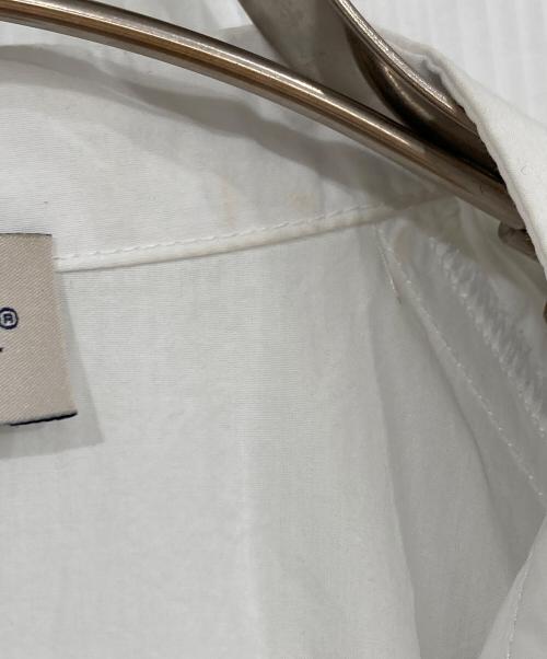 MONCLER（モンクレール）MONCLER (モンクレール) Abito chemisier in cotone/ABITOコットンシャツワンピース ホワイト サイズ:40の古着・服飾アイテム