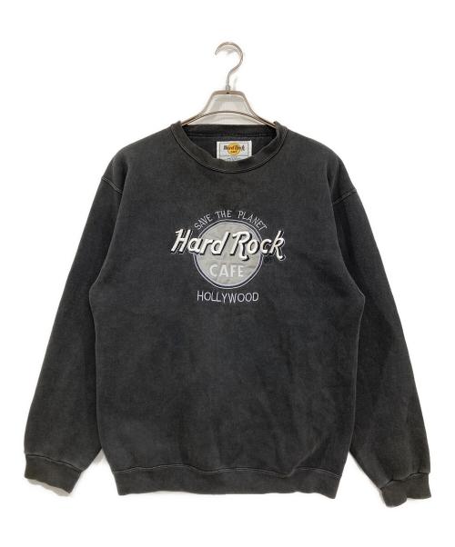 Hard Rock cafe（ハードロックカフェ）Hard Rock cafe (ハードロックカフェ) ヴィンテージロゴスウェット ブラック サイズ:Mの古着・服飾アイテム