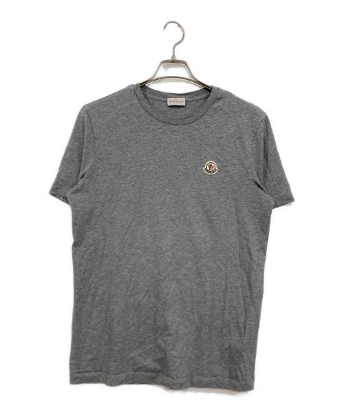 MONCLER（モンクレール）MONCLER (モンクレール) ロゴワッペンTシャツ グレー サイズ:Mの古着・服飾アイテム
