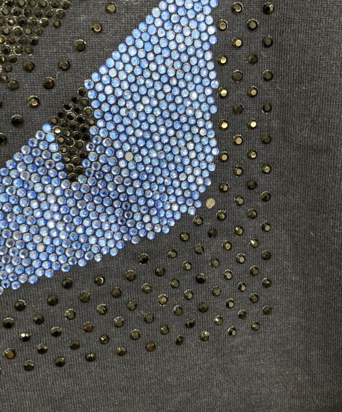 FENDI（フェンディ）FENDI (フェンディ) 18ss モンスターアイ ラインストーン 半袖Tシャツ ネイビー サイズ:48の古着・服飾アイテム