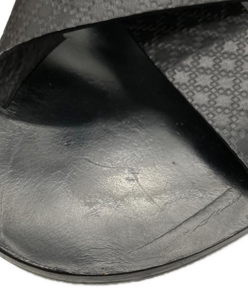 GUCCI（グッチ）GUCCI (グッチ) クロスストラップサンダル ブラック サイズ:9の古着・服飾アイテム