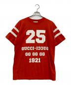 GUCCIグッチ）の古着「フットボールTシャツ」｜オレンジ