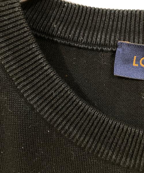 LOUIS VUITTON（ルイ ヴィトン）LOUIS VUITTON (ルイ ヴィトン) ダミエストライプジャガードTシャツ ブラック サイズ:Lの古着・服飾アイテム