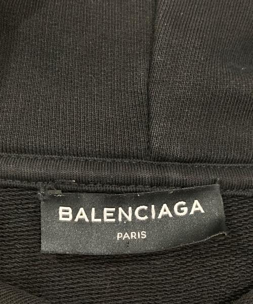 BALENCIAGA（バレンシアガ）BALENCIAGA (バレンシアガ) 17AW キャンペーンロゴプルオーバーパーカー ブラック サイズ:Lの古着・服飾アイテム