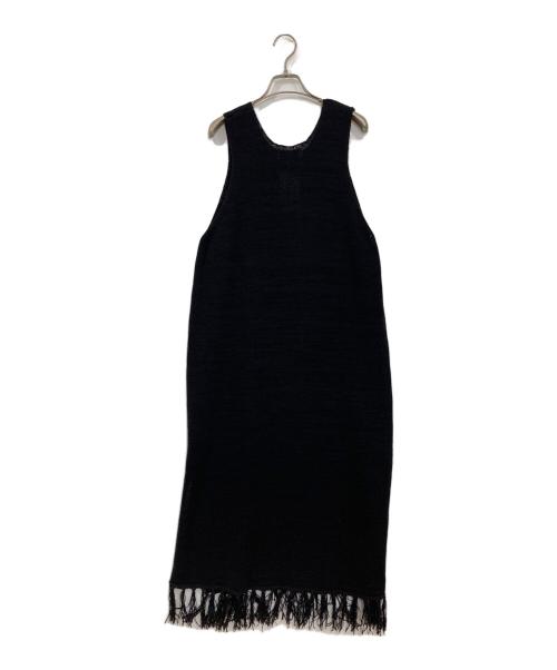 SLOBE IENA（スローブ イエナ）SLOBE IENA (スローブ イエナ) テープヤーンフリンジワンピース ブラック サイズ:FREEの古着・服飾アイテム