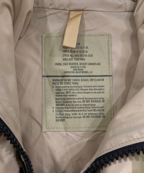 US ARMY（ユーエスアーミー）US ARMY (ユーエスアーミー) Gen1 DESERT CAMOUFLAGE COLD WEATHER PARKA ベージュ サイズ:L-REGの古着・服飾アイテム