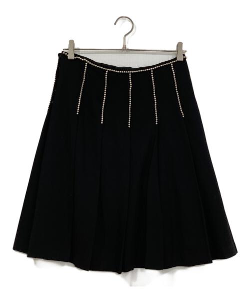 Jean Paul GAULTIER（ジャンポールゴルチェ）Jean Paul GAULTIER (ジャンポールゴルチェ) ボールチェーンスカート ブラック サイズ:38の古着・服飾アイテム
