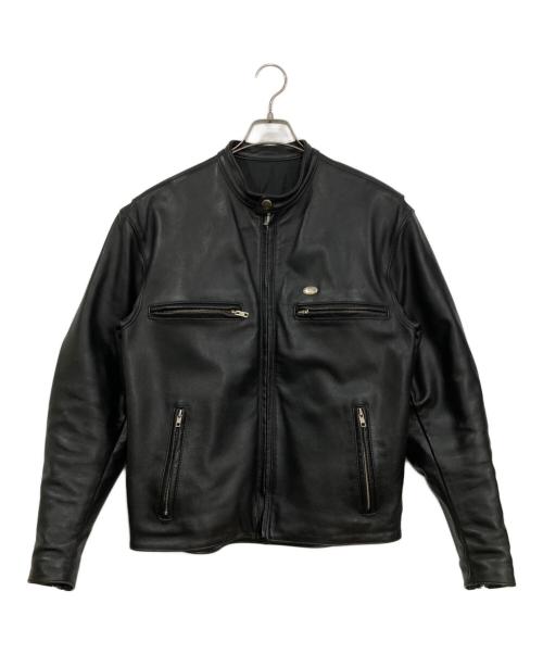 HARLEY-DAVIDSON（ハーレーダビッドソン）HARLEY-DAVIDSON (ハーレーダビッドソン) シングルライダースジャケット ブラック サイズ:Mの古着・服飾アイテム