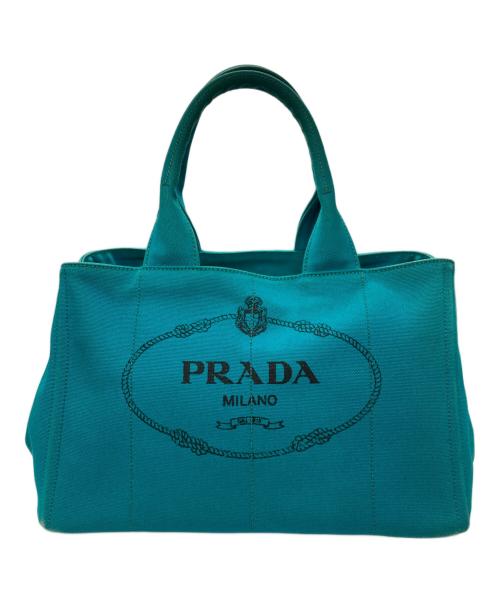 PRADA（プラダ）PRADA (プラダ) カナパトートバッグＭ ブルーの古着・服飾アイテム