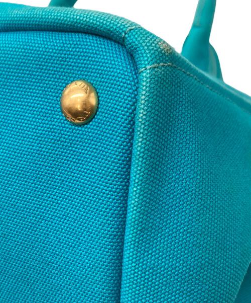 PRADA（プラダ）PRADA (プラダ) カナパトートバッグＭ ブルーの古着・服飾アイテム